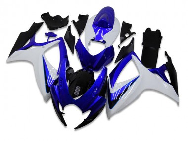 Preisgünstige Suzuki GSXR 600 / 750 K6 06-07 Verkleidungen Komplett Sets - Blau Weiß