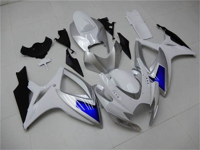 Preisgünstige Suzuki GSXR 600 / 750 K6 06-07 Verkleidung - Weiß Blau Preisgünstige Suzuki GSXR 600 / 750 K6 06-07 Verkleidung - Weiß Blau
