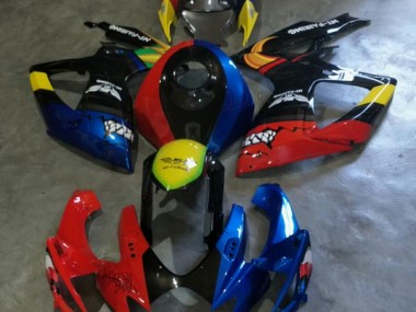 Preisgünstige Suzuki GSXR 600 / 750 K6 06-07 Verkleidungen - Rot Blau
