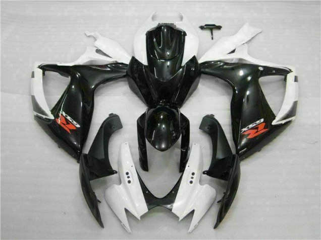 Preisgünstige Suzuki GSXR 600 / 750 K6 06-07 Verkleidungen - Weiß Schwarz Preisgünstige Suzuki GSXR 600 / 750 K6 06-07 Verkleidungen - Weiß Schwarz