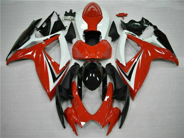Preisgünstige Suzuki GSXR 600 / 750 K6 06-07 Verkleidung - Rot Weiß Preisgünstige Suzuki GSXR 600 / 750 K6 06-07 Verkleidung - Rot Weiß