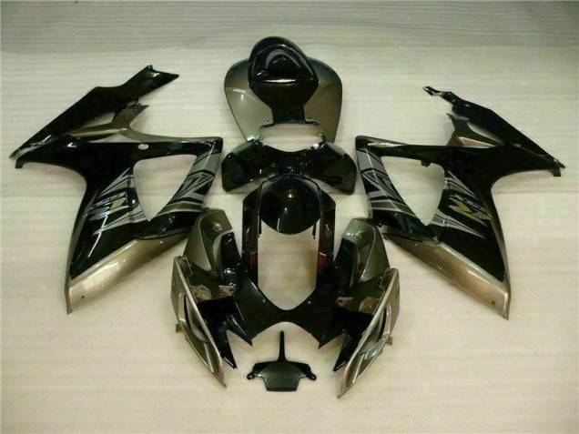 Preisgünstige Suzuki GSXR 600 / 750 K6 06-07 Verkleidungen - Schwarz Grau Preisgünstige Suzuki GSXR 600 / 750 K6 06-07 Verkleidungen - Schwarz Grau
