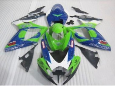 Preisgünstige Suzuki GSXR 600 / 750 K6 06-07 Verkleidungen - Blau Grün