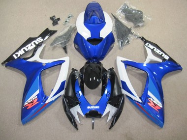 Preisgünstige Suzuki GSXR 600 K6 06-07 Vollverkleidung - Blau Weiß