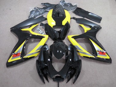 Preisgünstige Suzuki GSXR 600 K6 06-07 Verkleidungen - Schwarz Gelb