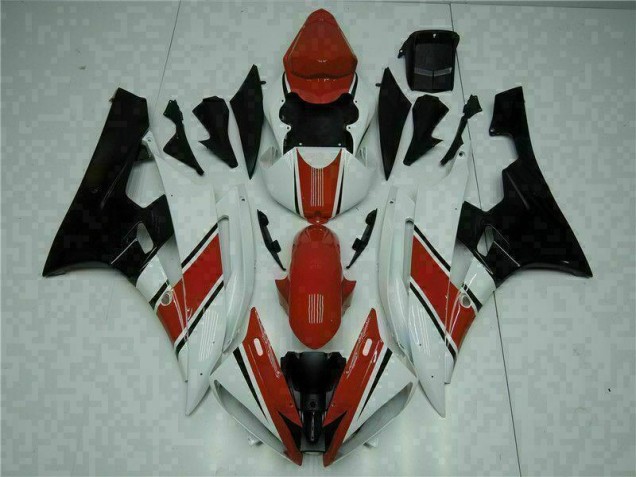 Preisgünstige Yamaha R6 06-07 Vollverkleidung - Rot Weiß
