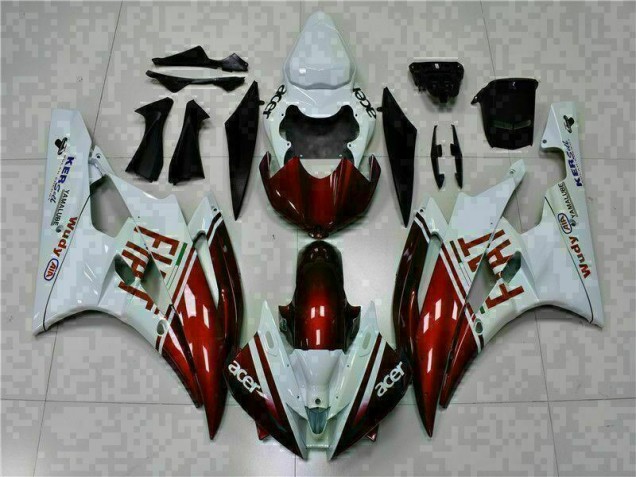 Preisgünstige Yamaha R6 06-07 Verkleidungen - Braun Weiß Preisgünstige Yamaha R6 06-07 Verkleidungen - Braun Weiß