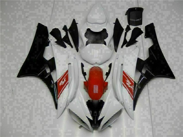 Preisgünstige Yamaha R6 06-07 Vollverkleidung - Weiß Schwarz Preisgünstige Yamaha R6 06-07 Vollverkleidung - Weiß Schwarz