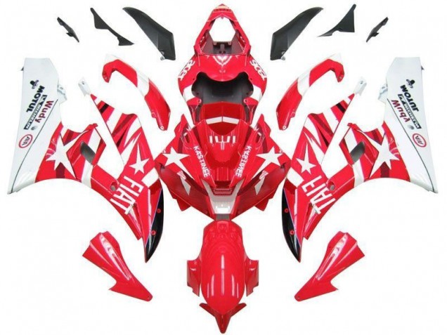 Preisgünstige Yamaha R6 06-07 Verkleidungen - Rot Weiß Star Fiat Preisgünstige Yamaha R6 06-07 Verkleidungen - Rot Weiß Star Fiat