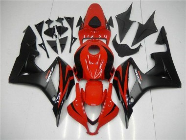 Preisgünstige Honda CBR 600 RR 07-08 Verkleidungen Komplett Sets - Schwarz Rot