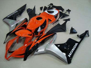 Preisgünstige Honda CBR 600 RR 07-08 Verkleidungen - Orange Silber Schwarz