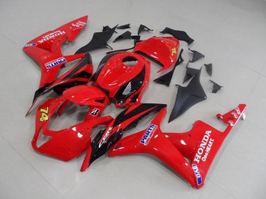 Preisgünstige Honda CBR 600 RR 07-08 Verkleidungen - Rot Schwarz Rennen