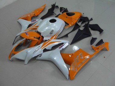 Preisgünstige Honda CBR 600 RR 07-08 Verkleidungen - Perl Weiß Orange