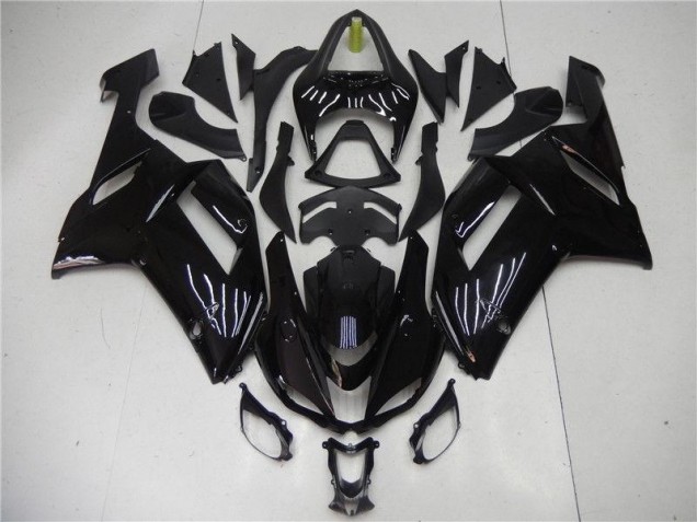 Preisgünstige Kawasaki ZX6R 07-08 Verkleidung - Glänzend Schwarz Preisgünstige Kawasaki ZX6R 07-08 Verkleidung - Glänzend Schwarz