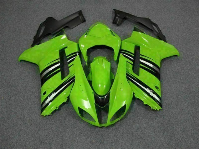 Preisgünstige Kawasaki ZX6R 07-08 Verkleidungen - Grün Schwarz Preisgünstige Kawasaki ZX6R 07-08 Verkleidungen - Grün Schwarz