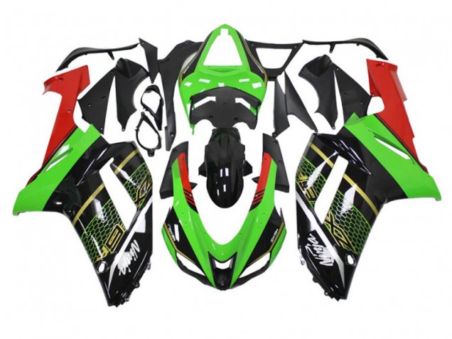 Preisgünstige Kawasaki ZX6R 07-08 Verkleidung - Grün Schwarz Preisgünstige Kawasaki ZX6R 07-08 Verkleidung - Grün Schwarz