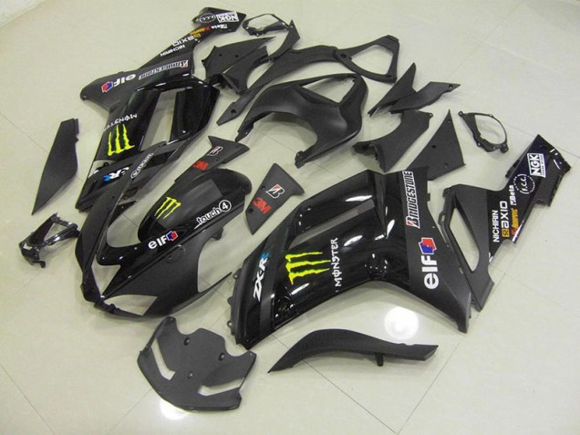 Preisgünstige Kawasaki ZX6R 07-08 Verkleidungen - Schwarz Monster Preisgünstige Kawasaki ZX6R 07-08 Verkleidungen - Schwarz Monster