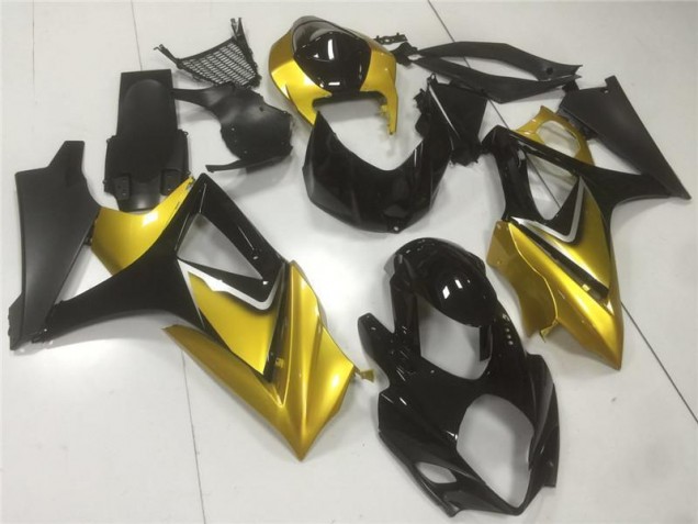 Preisgünstige Suzuki GSXR 1000 K7 07-08 Verkleidung - Gold Schwarz Preisgünstige Suzuki GSXR 1000 K7 07-08 Verkleidung - Gold Schwarz