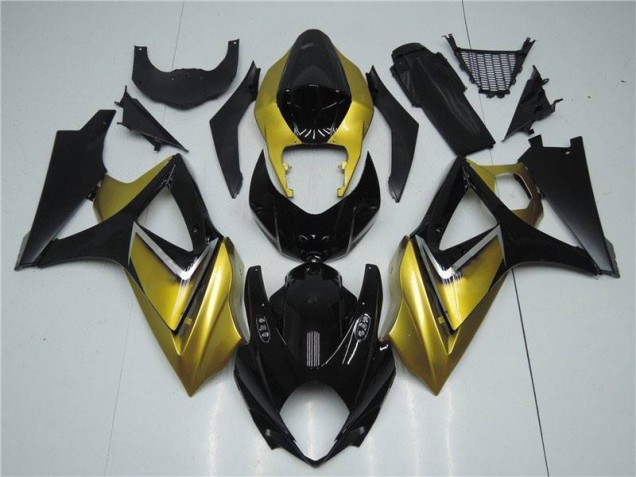 Preisgünstige Suzuki GSXR 1000 K7 07-08 Verkleidung - Gold Schwarz Preisgünstige Suzuki GSXR 1000 K7 07-08 Verkleidung - Gold Schwarz