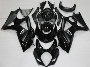 Preisgünstige Suzuki GSXR 1000 K7 07-08 Verkleidungen Komplett Sets - Schwarz