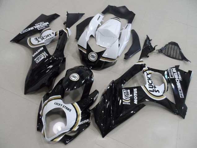 Preisgünstige Suzuki GSXR 1000 K7 07-08 Verkleidungen - Schwarzer Lucky Strike