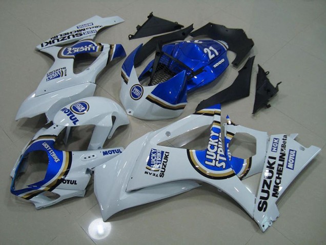 Preisgünstige Suzuki GSXR 1000 K7 07-08 Verkleidungen - Blau Lucky Strike Preisgünstige Suzuki GSXR 1000 K7 07-08 Verkleidungen - Blau Lucky Strike