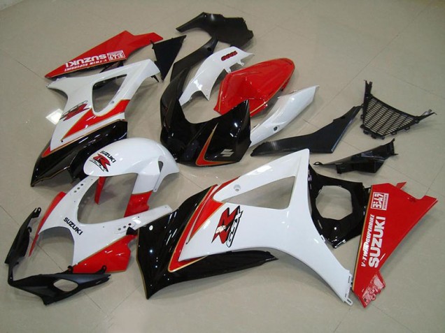 Preisgünstige Suzuki GSXR 1000 K7 07-08 Verkleidungen - Weiß Rot Schwarz Preisgünstige Suzuki GSXR 1000 K7 07-08 Verkleidungen - Weiß Rot Schwarz