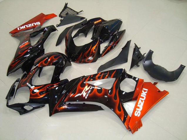 Preisgünstige Suzuki GSXR 1000 K7 07-08 Verkleidungen - Orange Flamme Preisgünstige Suzuki GSXR 1000 K7 07-08 Verkleidungen - Orange Flamme