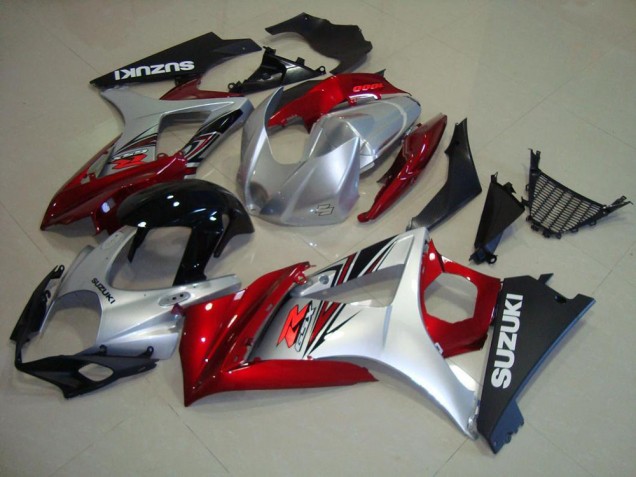 Preisgünstige Suzuki GSXR 1000 K7 07-08 Verkleidungen - Rot Schwarz Silber Preisgünstige Suzuki GSXR 1000 K7 07-08 Verkleidungen - Rot Schwarz Silber