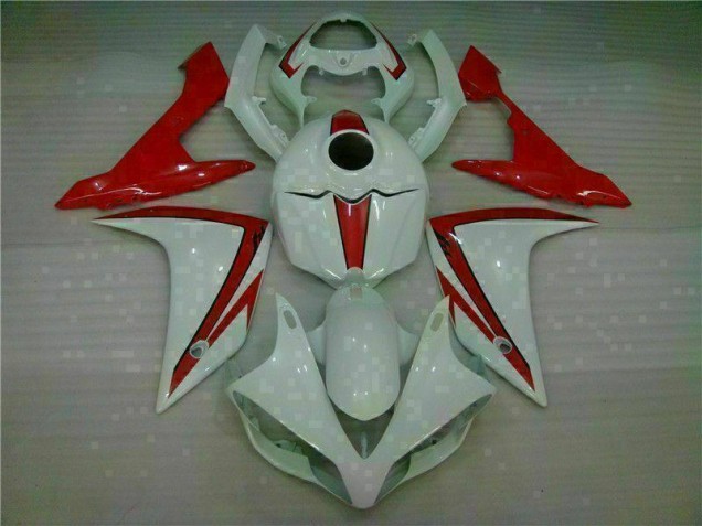 Preisgünstige Yamaha R1 07-08 Verkleidungen - Weiß Rot Preisgünstige Yamaha R1 07-08 Verkleidungen - Weiß Rot