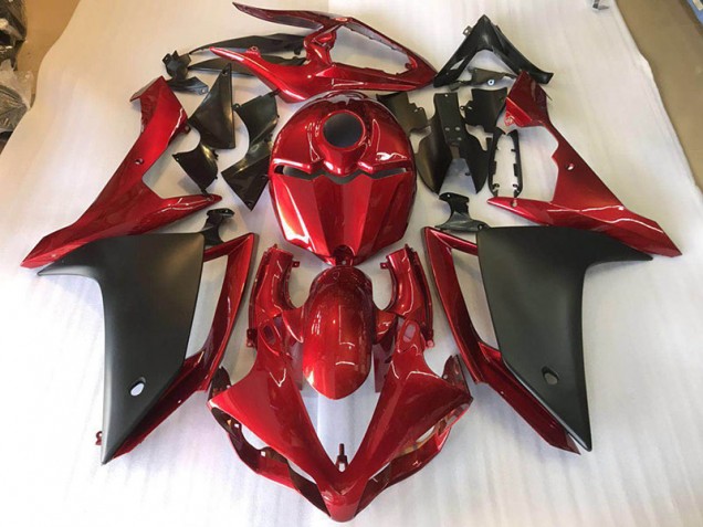 Preisgünstige Yamaha R1 07-08 Verkleidung - Matt Schwarz Rot Preisgünstige Yamaha R1 07-08 Verkleidung - Matt Schwarz Rot