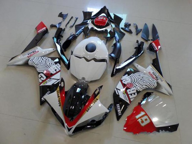 Preisgünstige Yamaha R1 07-08 Verkleidungen - Schwarz Weiß Rot Preisgünstige Yamaha R1 07-08 Verkleidungen - Schwarz Weiß Rot
