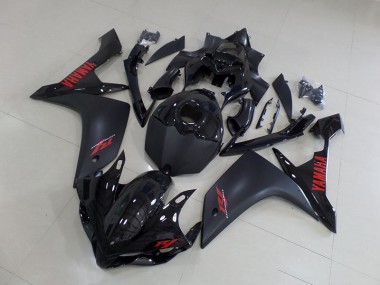 Preisgünstige Yamaha R1 07-08 Verkleidungen - Matt Schwarz Rot