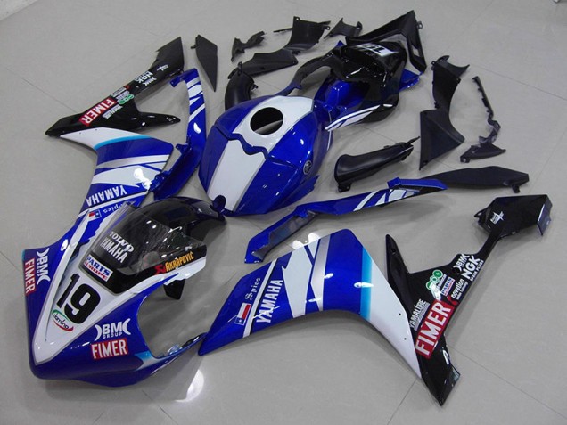 Preisgünstige Yamaha R1 07-08 Verkleidungen - Weiß Blau Preisgünstige Yamaha R1 07-08 Verkleidungen - Weiß Blau