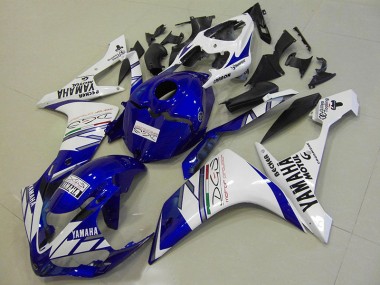 Preisgünstige Yamaha R1 07-08 Verkleidungen - Weiß Blau Tri Colour