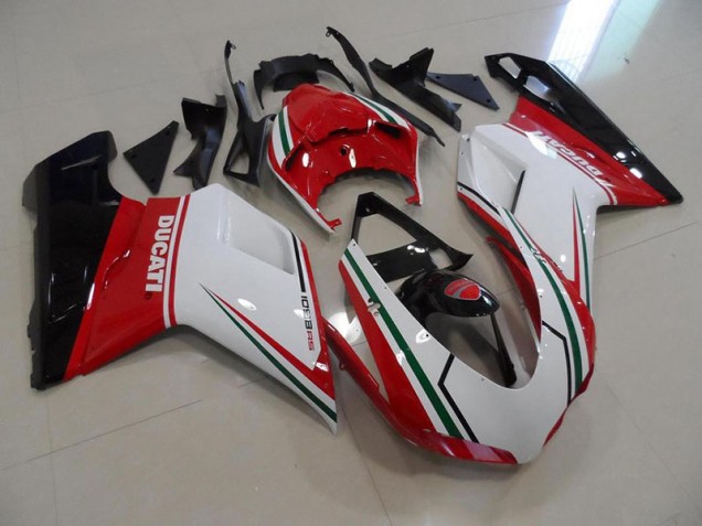 Preisgünstige Ducati 848 1098 1198 07-14 Verkleidungen - Rot Weiß Preisgünstige Ducati 848 1098 1198 07-14 Verkleidungen - Rot Weiß