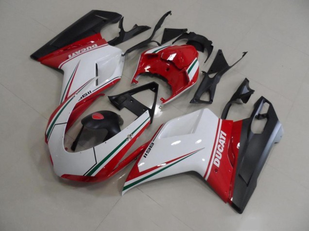 Preisgünstige Ducati 848 1098 1198 07-14 Vollverkleidung - Rot Weiß Preisgünstige Ducati 848 1098 1198 07-14 Vollverkleidung - Rot Weiß