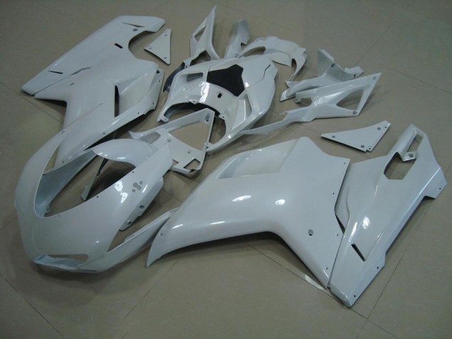 Preisgünstige Ducati 848 1098 1198 07-14 Verkleidungen - Glänzend Weiß Preisgünstige Ducati 848 1098 1198 07-14 Verkleidungen - Glänzend Weiß