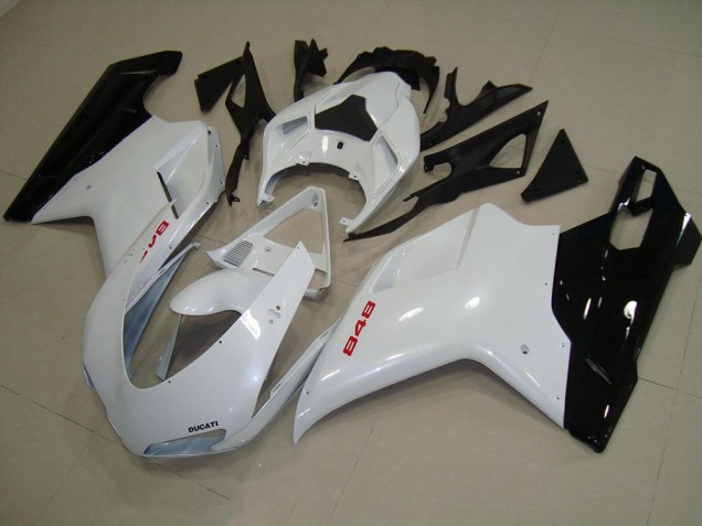 Preisgünstige Ducati 848 1098 1198 07-14 Verkleidungen - Perl Weiß Schwarz Preisgünstige Ducati 848 1098 1198 07-14 Verkleidungen - Perl Weiß Schwarz