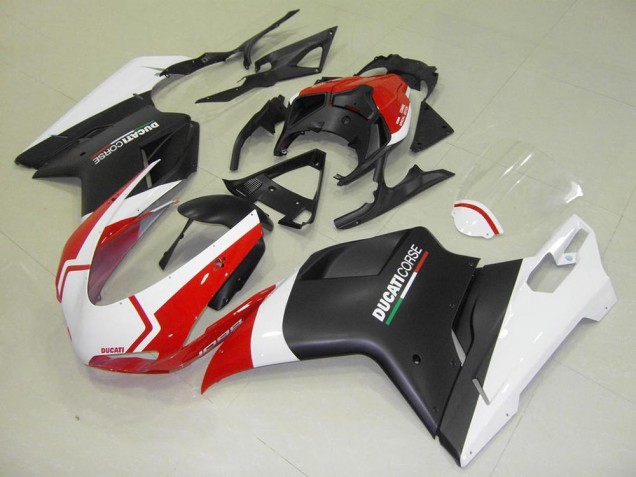 Preisgünstige Ducati 848 1098 1198 07-14 Verkleidungen - Matt Schwarz Weiß Rot Preisgünstige Ducati 848 1098 1198 07-14 Verkleidungen - Matt Schwarz Weiß Rot