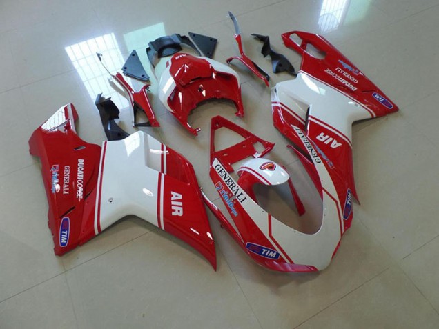 Preisgünstige Ducati 848 1098 1198 07-14 Verkleidungen - Rot Weiß Air Preisgünstige Ducati 848 1098 1198 07-14 Verkleidungen - Rot Weiß Air