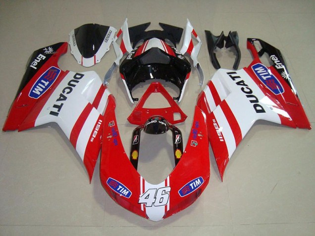 Preisgünstige Ducati 848 1098 1198 07-14 Verkleidungen - Rot Weiß 46 Preisgünstige Ducati 848 1098 1198 07-14 Verkleidungen - Rot Weiß 46