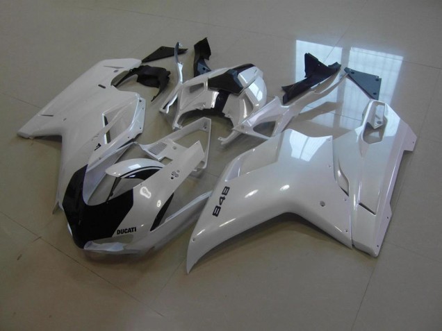 Preisgünstige Ducati 848 1098 1198 07-14 Verkleidungen - Perl Weiß Schwarz gestreift Preisgünstige Ducati 848 1098 1198 07-14 Verkleidungen - Perl Weiß Schwarz gestreift