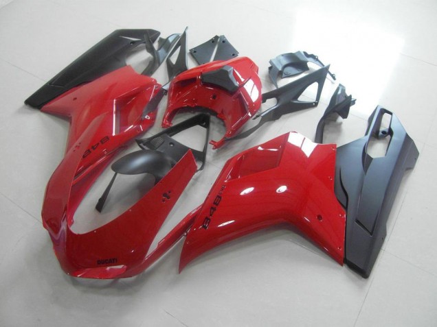 Preisgünstige Ducati 848 1098 1198 07-14 Verkleidungen - Rot Schwarz Preisgünstige Ducati 848 1098 1198 07-14 Verkleidungen - Rot Schwarz