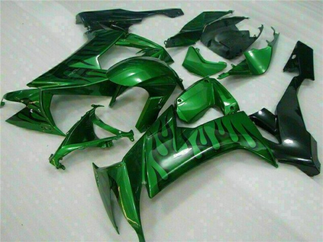 Preisgünstige Kawasaki ZX10R 08-10 Verkleidungen - Grüne Flamme Preisgünstige Kawasaki ZX10R 08-10 Verkleidungen - Grüne Flamme
