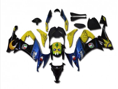 Preisgünstige Kawasaki ZX10R 08-10 Verkleidungen - Blau Hai