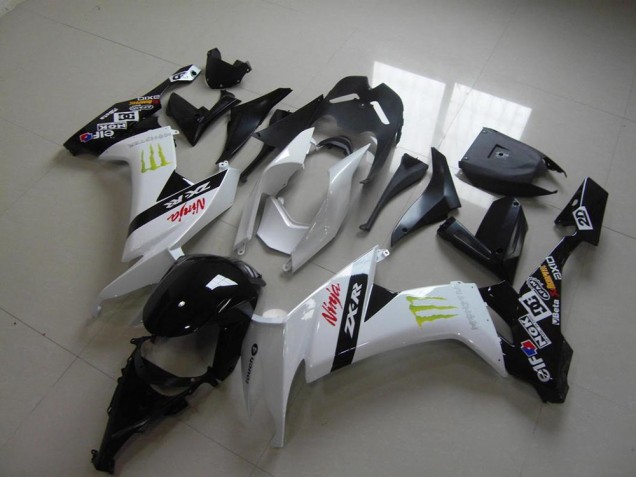 Preisgünstige Kawasaki ZX10R 08-10 Verkleidungen - Weiß Monster Preisgünstige Kawasaki ZX10R 08-10 Verkleidungen - Weiß Monster