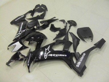 Preisgünstige Kawasaki ZX10R 08-10 Verkleidungen - Schwarz Silkolene