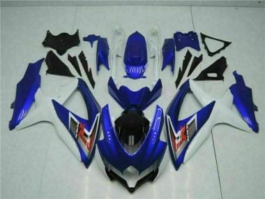 Preisgünstige Suzuki GSXR 600 / 750 K8 08-10 Vollverkleidung - Blau Weiß