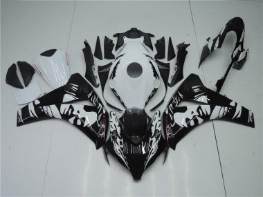 Preisgünstige Honda CBR 1000 RR 08-11 Verkleidungen - Schwarz Weiß